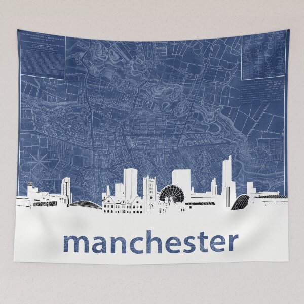 Item preview, manchester skyline designed and sold by BekimART.