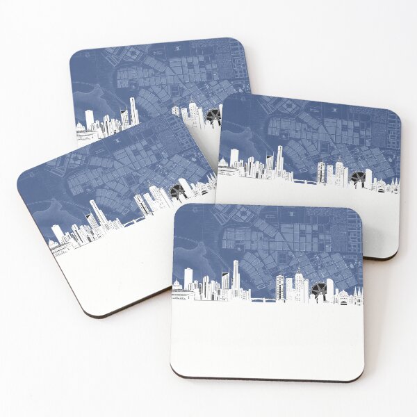 Item preview, melbourne skyline designed and sold by BekimART.