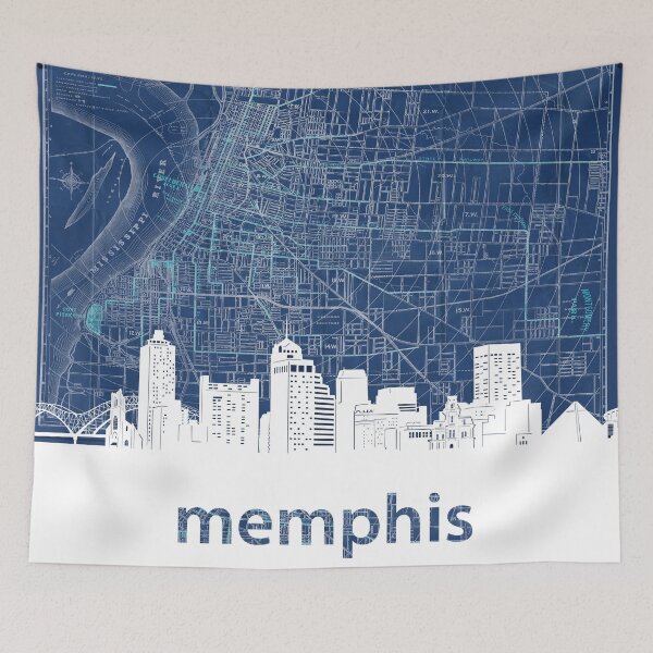 Item preview, memphis skyline designed and sold by BekimART.