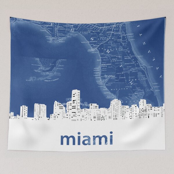 Item preview, miami skyline designed and sold by BekimART.