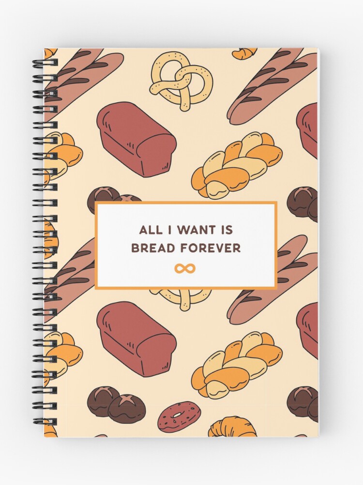 Thumbnail 1 of 3, Journal, Bread Forever designed and sold by RoomInTheMind.