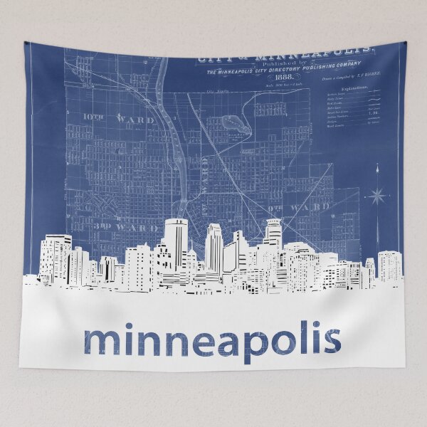 Item preview, minneapolis skyline designed and sold by BekimART.
