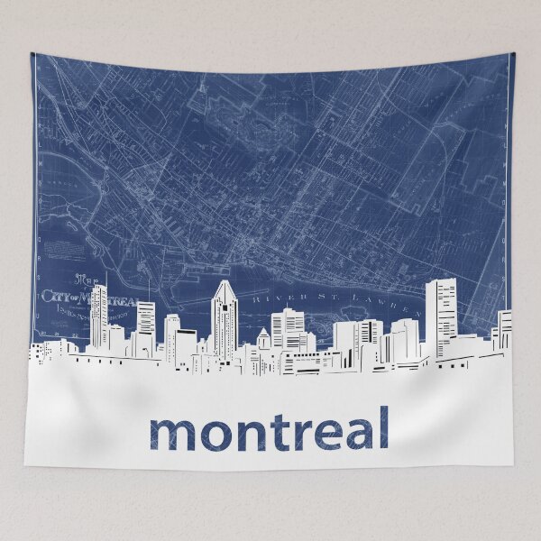 Item preview, montreal skyline designed and sold by BekimART.