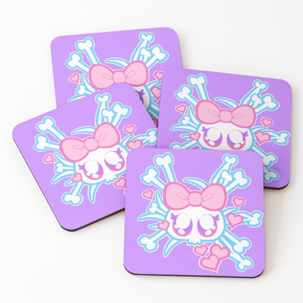 Item preview, Kawaii Skulls - BLACK designed and sold by Penelope Barbalios.