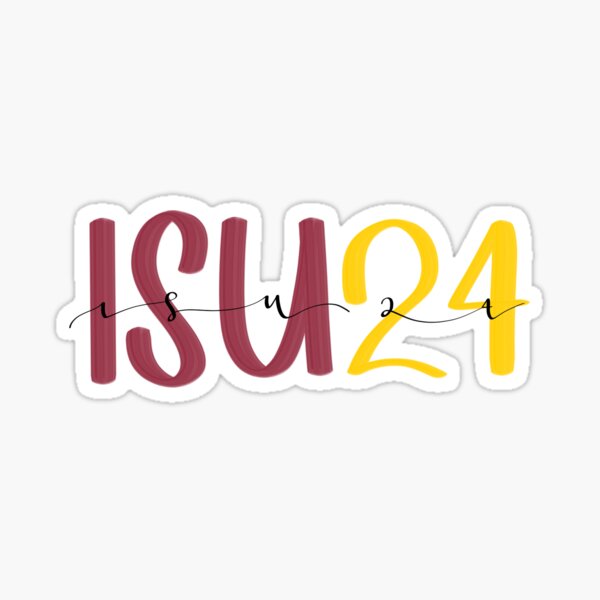 Iowa State 2024 Sticker Sticker For Sale By Wkatlyn Redbubble   St,small,507x507 Pad,600x600,f8f8f8.u1 