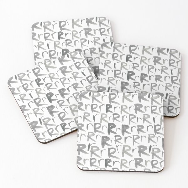 Item preview, Letter R Watercolor Pattern designed and sold by medinacreative.