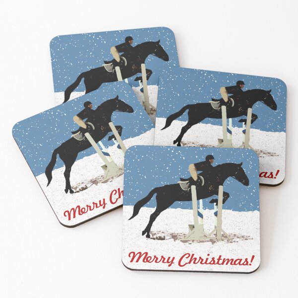 Item preview, Pretty Christmas Horse Jumping  designed and sold by Patricia Barmatz.