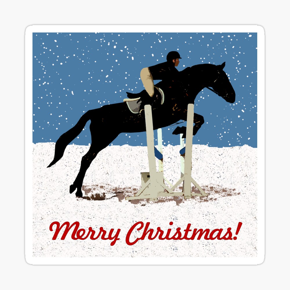 christmas horse jumper