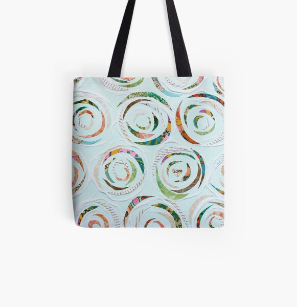 Swirling Love All Over Print Tote Bag