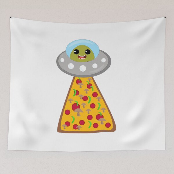 Item preview, Space Invaded By Pizza designed and sold by MclaughlinGifts.