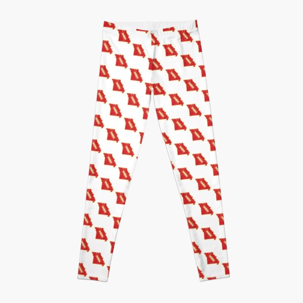 KC Missouri Football, Retro - White Leggings