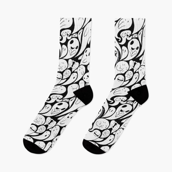 Item preview, Spoopy ghosts!  Oh no! designed and sold by meowmeowkapow.