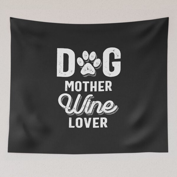 Item preview, Womens Dog Mother Wine Lover Shirt Dog Mom Wine Mother's Day Gift designed and sold by cidolopez.
