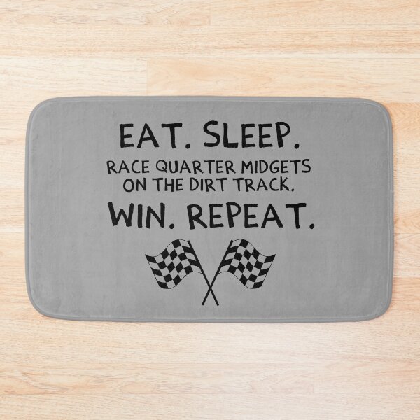 Item preview, Eat Sleep Race Quarter Midgets on the Dirt Track Win Repeat with Flags Funny Gift Apparel Perfect Gift Ideas designed and sold by GabiBlaze.