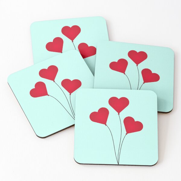 Item preview, Cute Heart Balloons designed and sold by Lemon Pepper.