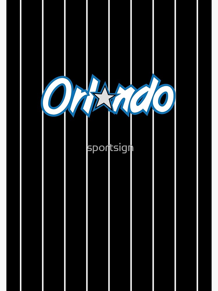 Discover Orlando Basketball City Background Design Premium Matte Vertical Poster