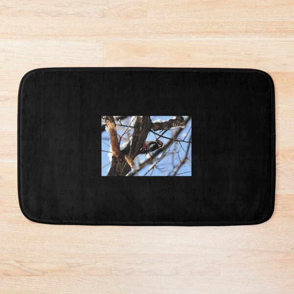 Item preview, Great Spotted Woodpecker in Snow designed and sold by Mike Ashley.