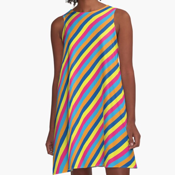 Festives Stripes A-Line Dress