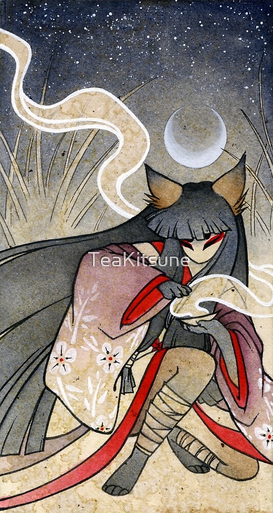 Fox Spell Kitsune Yokai Japanese By Teakitsune Redbubble 1441