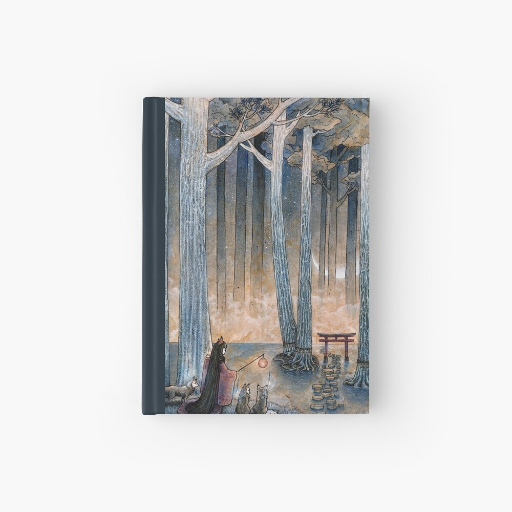 Beginning - Kitsune Fox Yokai Japanese Hardcover Journal