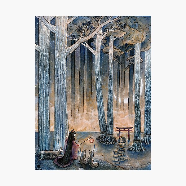 Beginning - Kitsune Fox Yokai Japanese Photographic Print