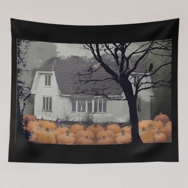 Item preview, Haunted Pumpkin House designed and sold by VikingVisual.