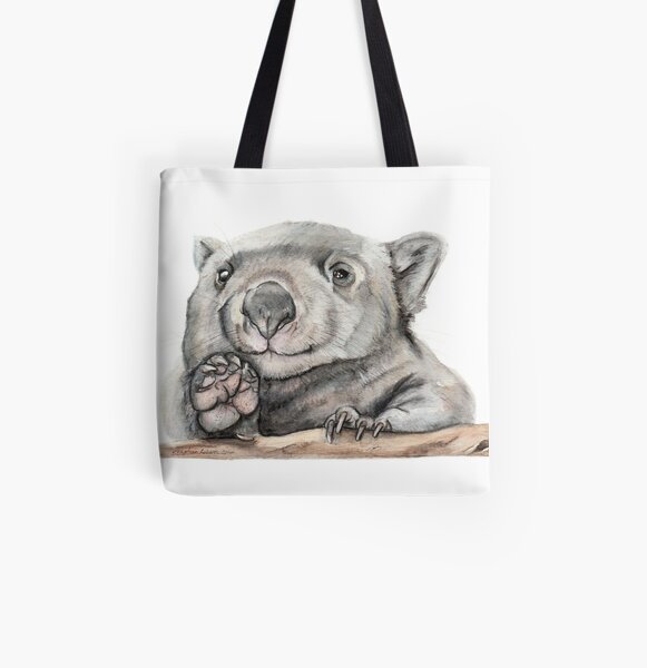 Lucy the Wombat All Over Print Tote Bag