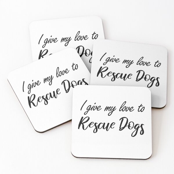 Item preview, I give my love to Rescue Dogs designed and sold by BiscuitSnack.