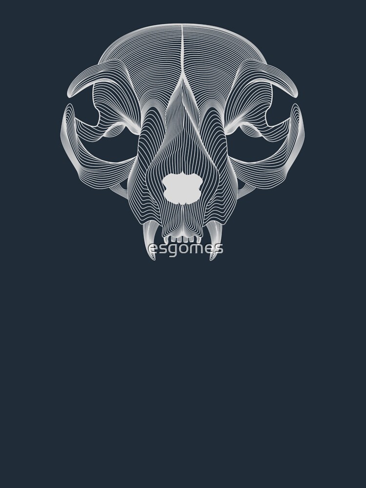 Silver Cat Skull by esgomes