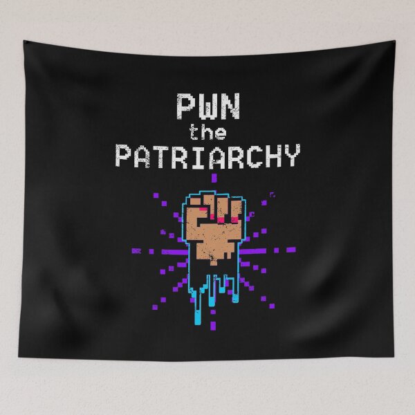 Item preview, PWN the Patriarchy Gamer Girl  8 bit Funny Retro Graphic designed and sold by thebeeholder.