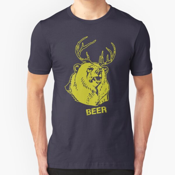 Macs Bear Plus Deer Shirt & More Slim Fit T-Shirt