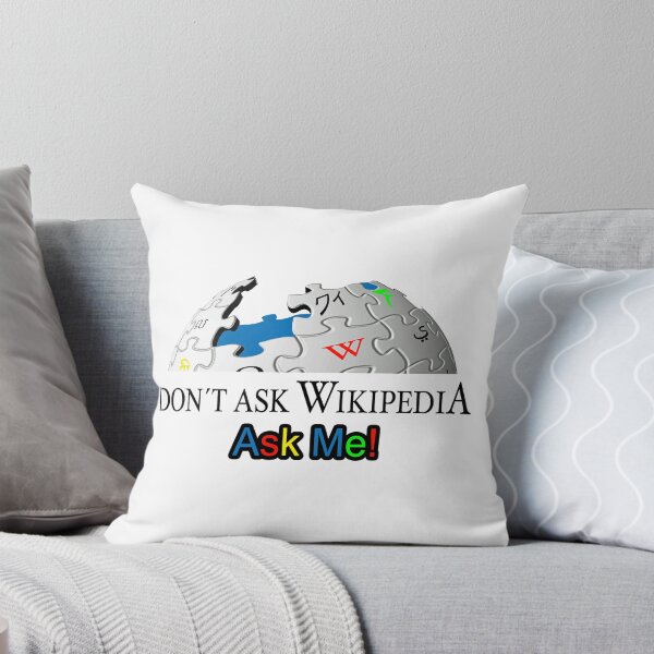 Aperçu de l'œuvre Ne demandez pas à Wiki; Demande moi; créée et vendue par StickerApe.