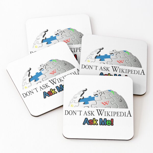 Artikelvorschau, Fragen Sie nicht Wiki; Frage mich; entworfen und verkauft von StickerApe.