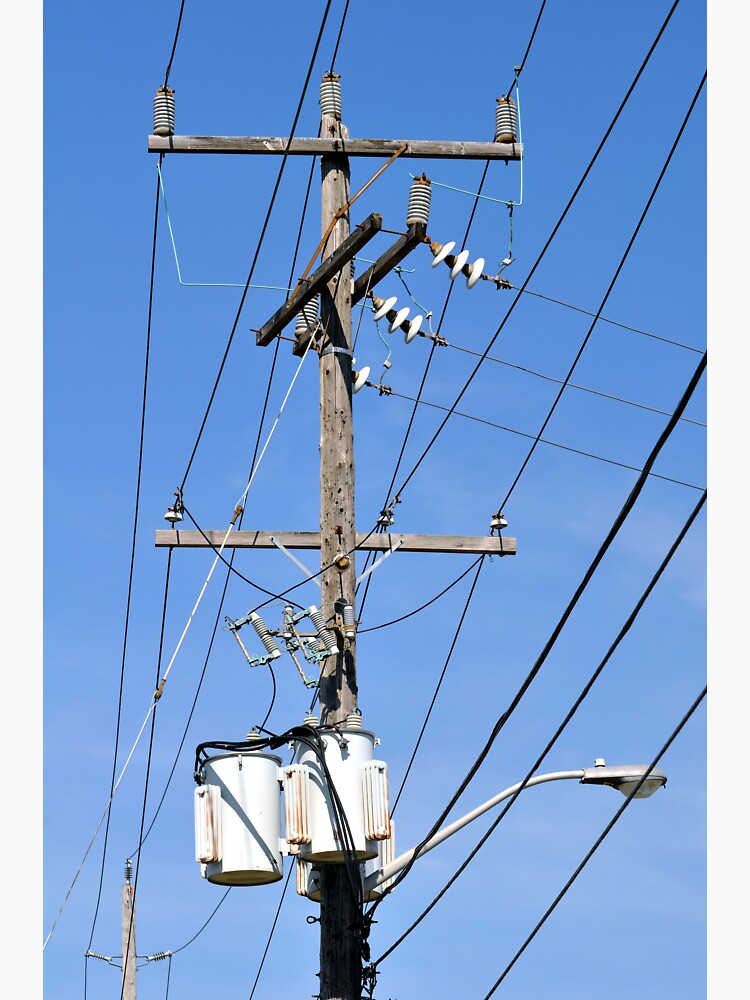 "Electrical pole." Sticker for Sale by FER737NG Redbubble