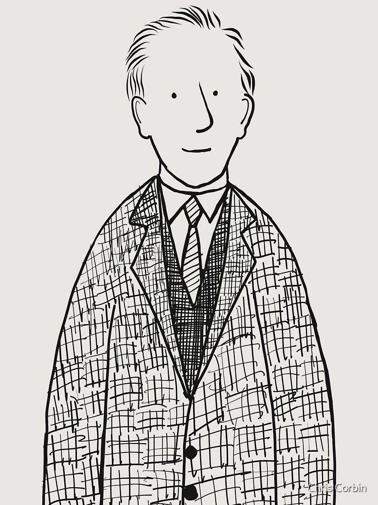 Imagen 6 de 6, Sudadera con capucha oversize prémium con la obra J.R.R. Tolkien, diseñada y vendida por Chris Corbin.