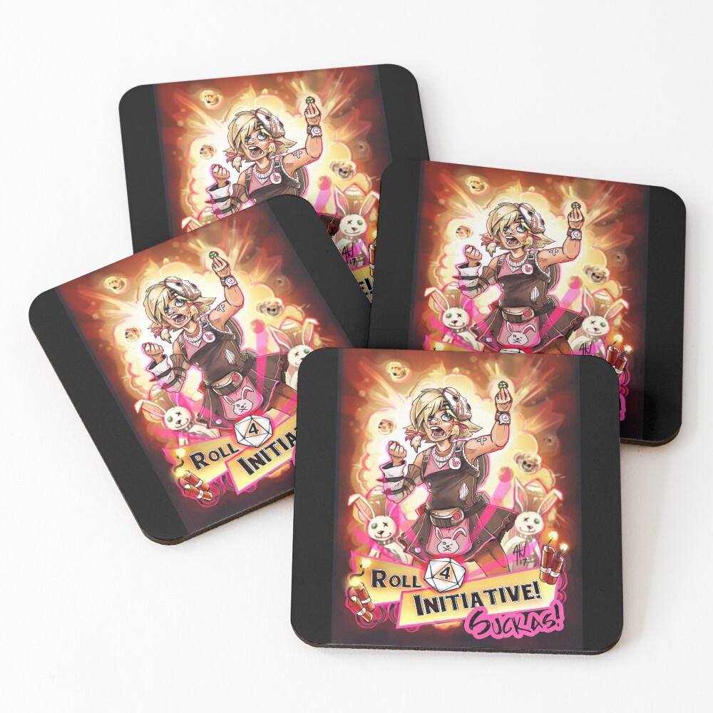 Roll for Initiative Suckas! Coasters (Set of 4)