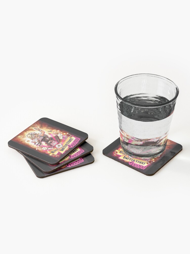 Alternate view of Roll for Initiative Suckas! Coasters (Set of 4)