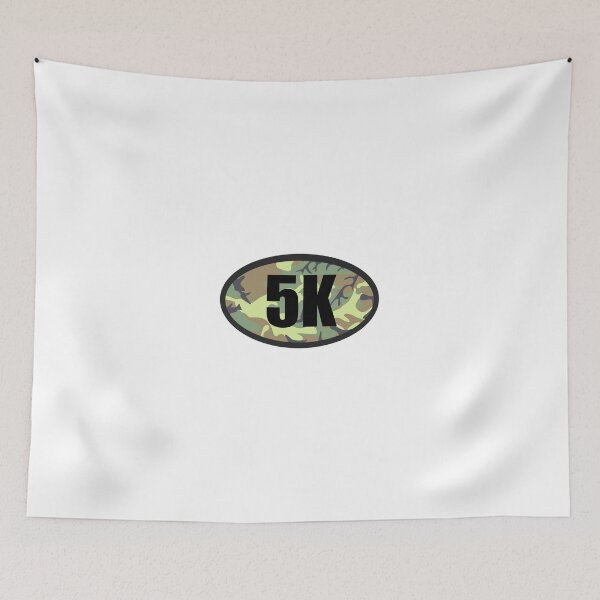 Item preview, 5K Sticker Oval Running Design Decal Car Window Bumper Sticker Camo Camouflage designed and sold by Nextlevellife.