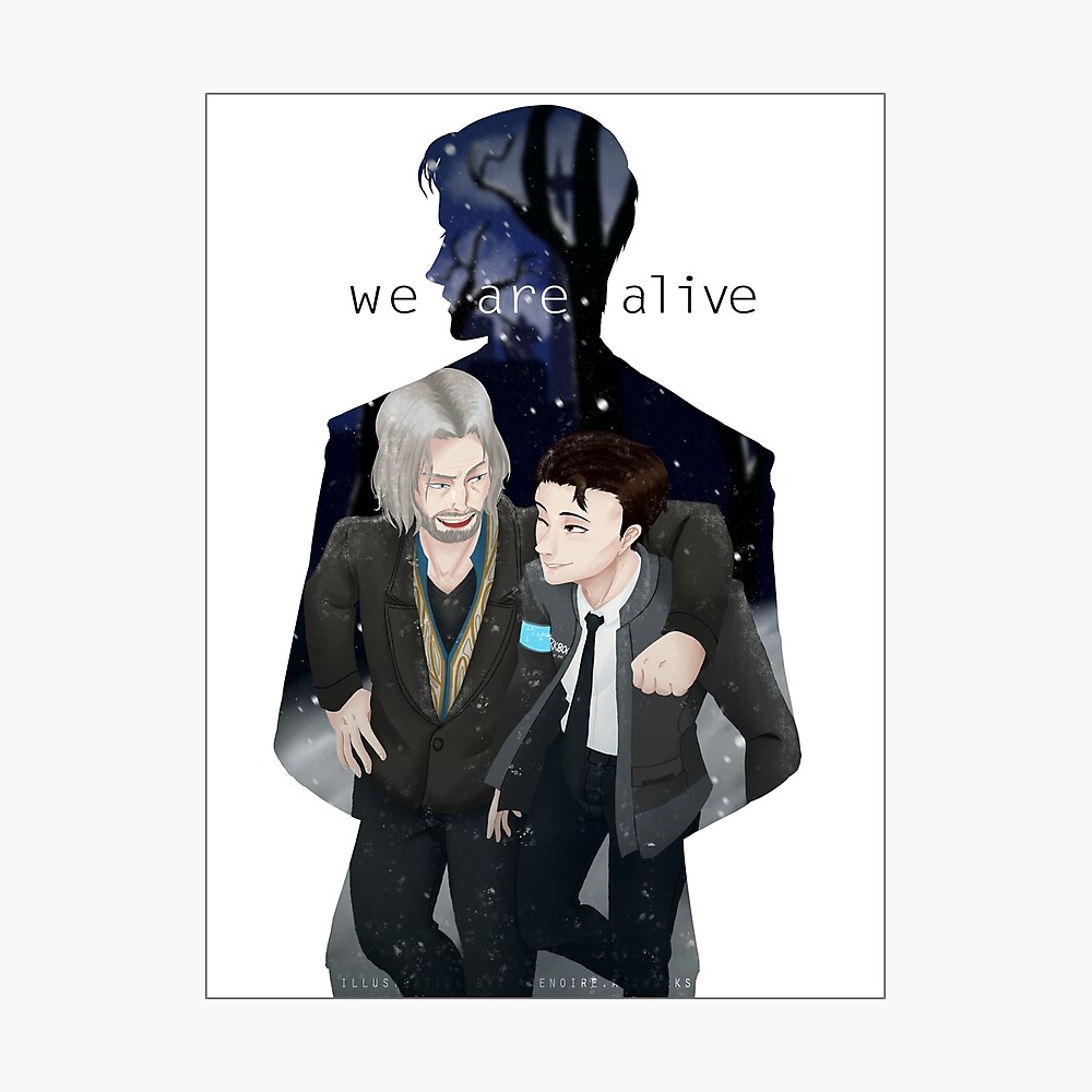 Dbh We Are Alive Connor Poster By Avenoire Redbubble