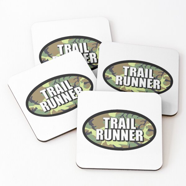Item preview, Trail Runner Sticker Oval Running Design Decal Car Window Bumper Sticker Camo Camouflage designed and sold by Nextlevellife.