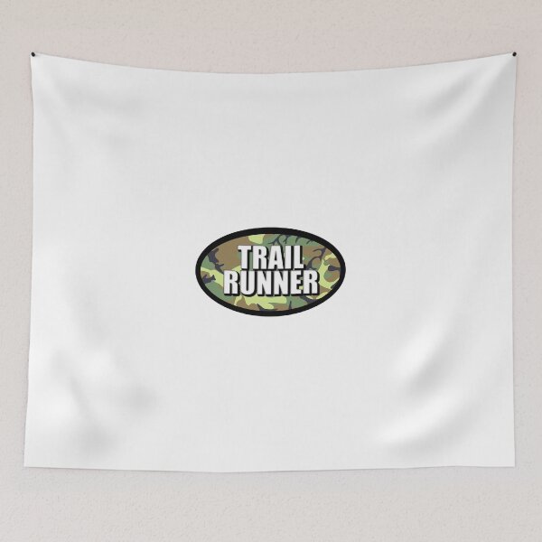 Item preview, Trail Runner Sticker Oval Running Design Decal Car Window Bumper Sticker Camo Camouflage designed and sold by Nextlevellife.