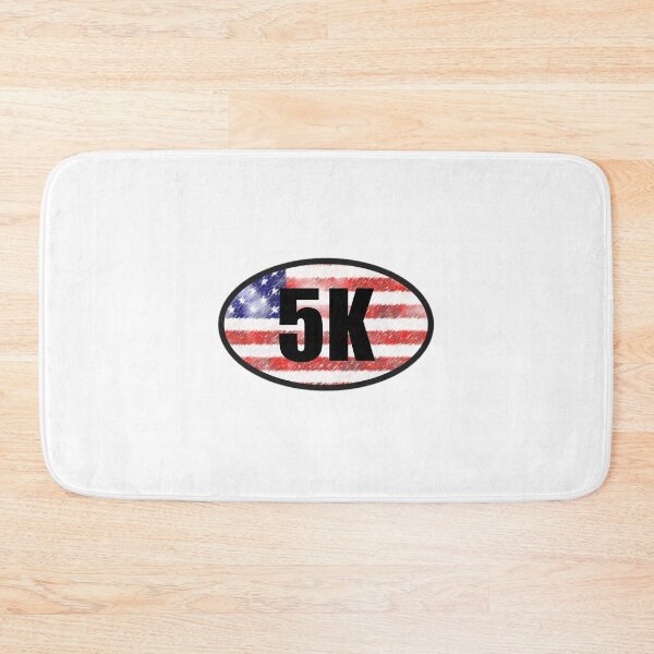 Item preview, 5K Sticker Oval Running American Flag Design Decal Car Window Bumper Sticker designed and sold by Nextlevellife.