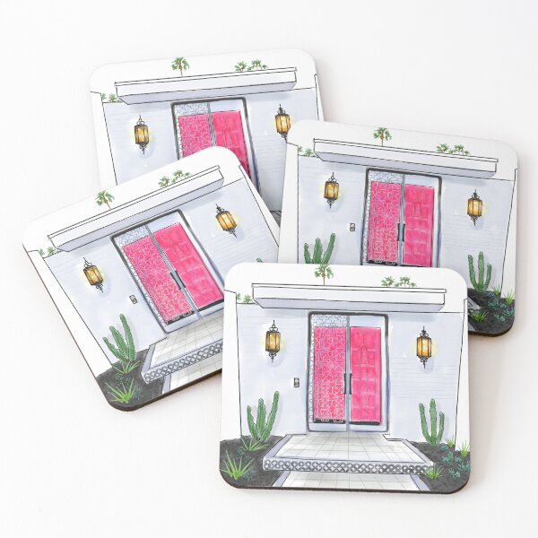 Item preview, Hot Pink Palm Springs Door designed and sold by kschowe.