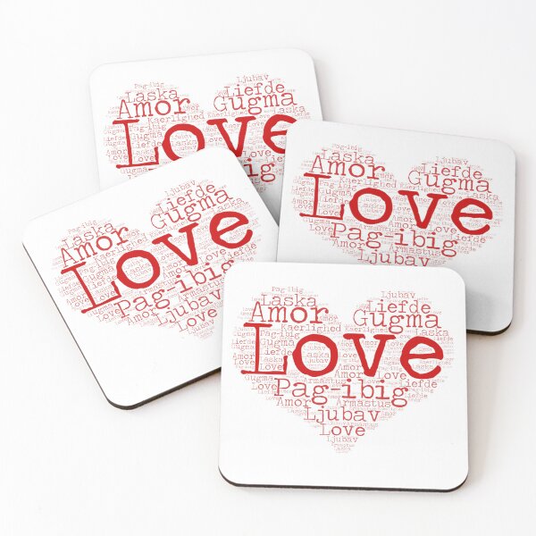 Item preview, Love in different languages word cloud designed and sold by atevern.