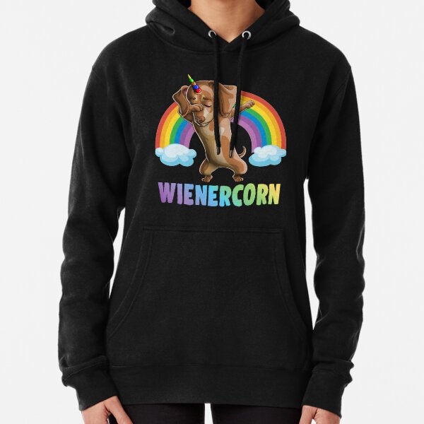Dabbing Weinercorn Dachshund Halloween Funny Dab Dog Gift Pullover Hoodie
