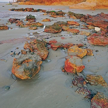 Artwork thumbnail, Anglesea Rocks by Harry Oldmeadow