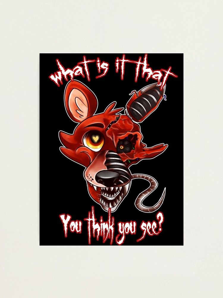 Withered foxy five nights at freddys 2 Photographic Print for