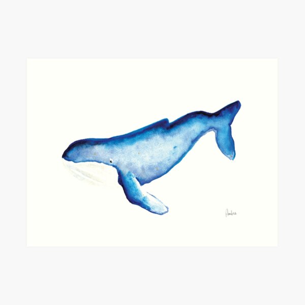 Whales Collection: Watercolor Art Print