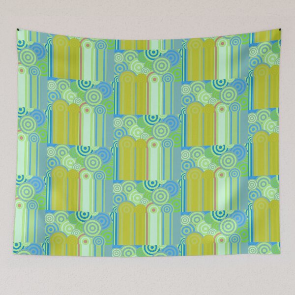 Item preview, Patterns-oddball-yellow-blues. designed and sold by timothybeighton.