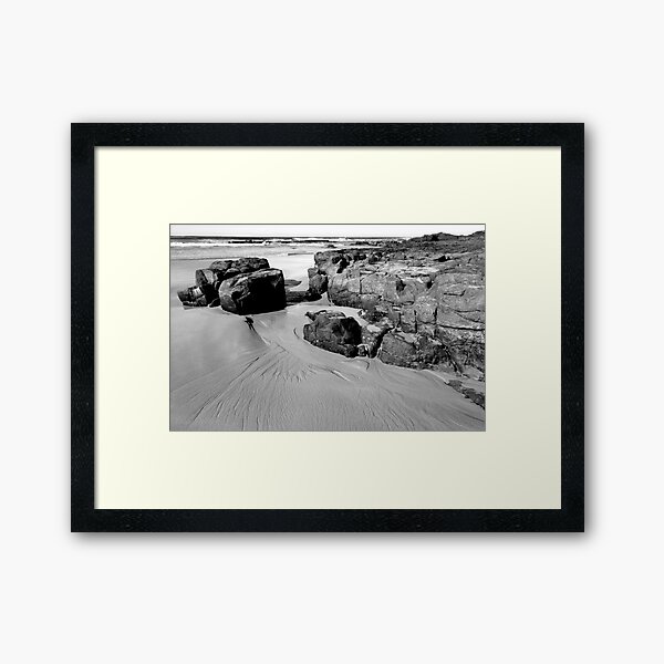 Shoreline Textures Framed Art Print